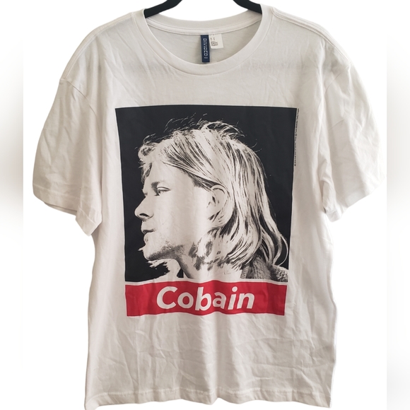 H&M Other - H&M Kurt Cobain Graphic Tee Mens Size Med NWT